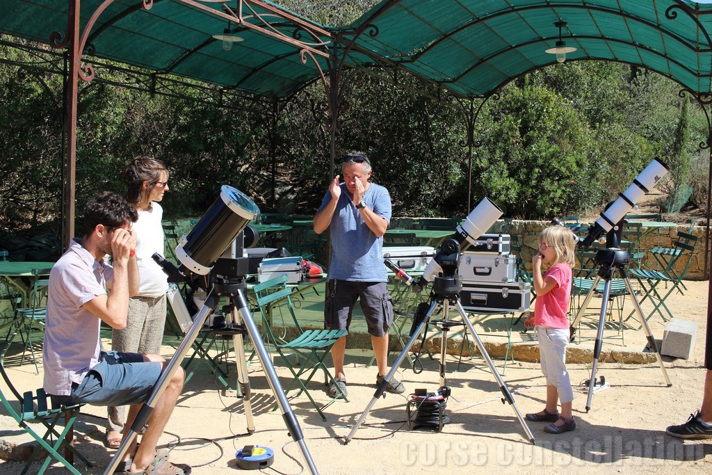 Parc de SALECCIA : Observation du soleil (photosphère, chromosphère et éruptions solaire) avant l'arrivée du Public