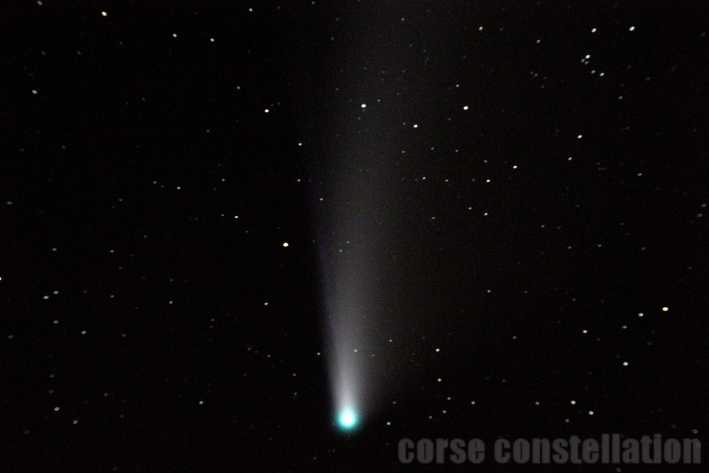 Cliché de la comète Neowise pris au col de Cardo le 22/07/2020