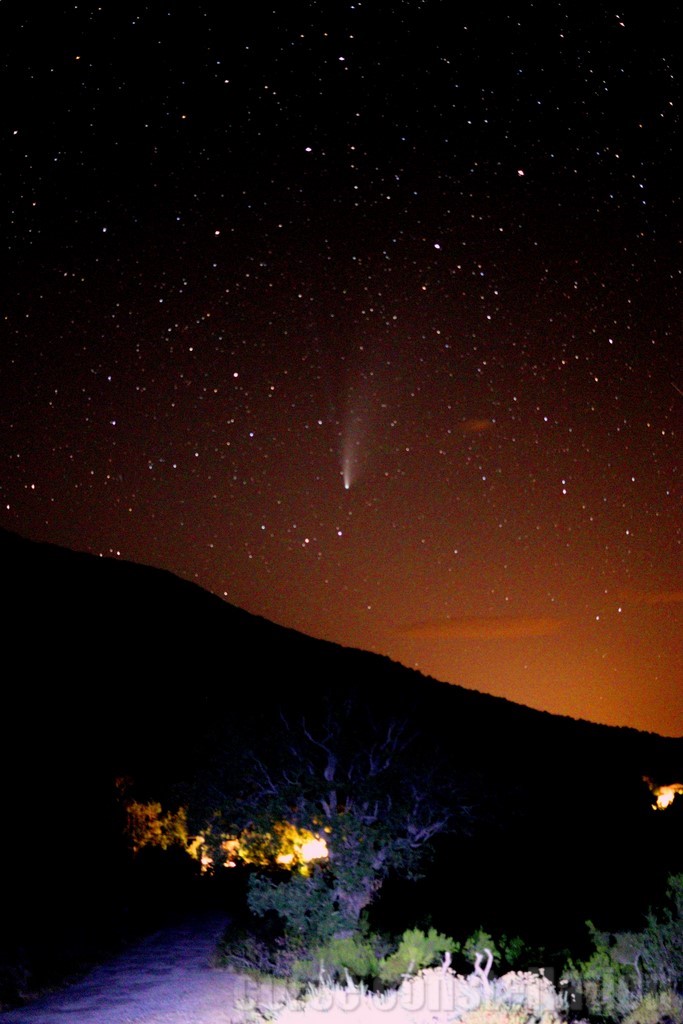 ​Cliché de la comète Neowise pris au col de Cardo le 22/07/2020