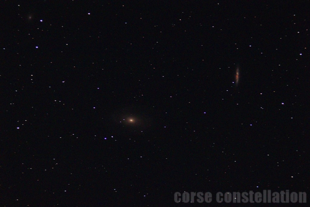 Sorba 1 M81 et M82: cliché pris au Col de Sorba.  Apo 110 mm
