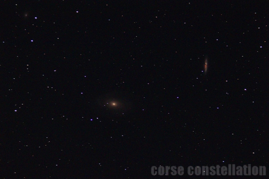 Sorba 1 M81 et M82: cliché pris au Col de Sorba.  Apo 110 mm