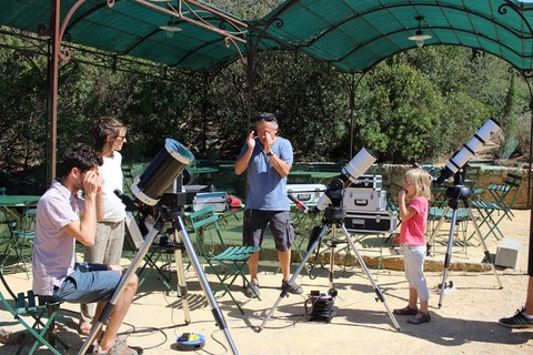 Parc de SALECCIA : Observation du soleil (photosphère, chromosphère et éruptions solaire) avant l'arrivée du Public