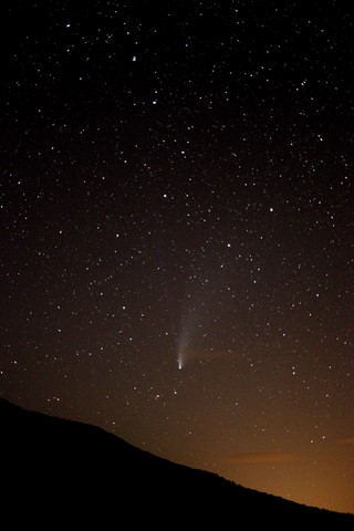 Cliché de la comète Neowise pris au col de Cardo le 22/07/2020​