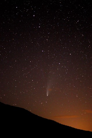 ​Cliché de la comète Neowise pris au col de Cardo le 22/07/2020