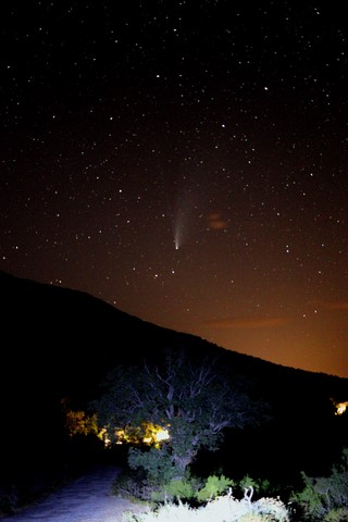 ​Cliché de la comète Neowise pris au col de Cardo le 22/07/2020