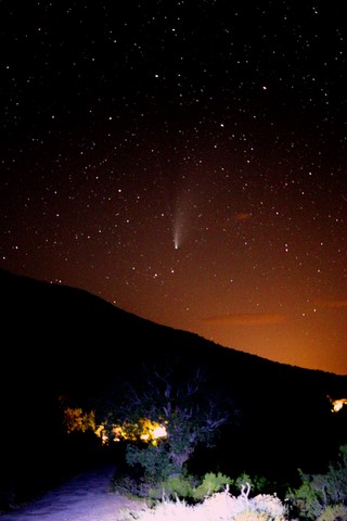 ​Cliché de la comète Neowise pris au col de Cardo le 22/07/2020