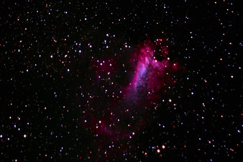 Nébuleuse omega : cliché pris depuis l'observatoire à Abbazia